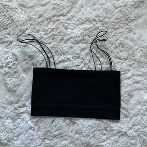 Sunday Best Black Ribbed Top